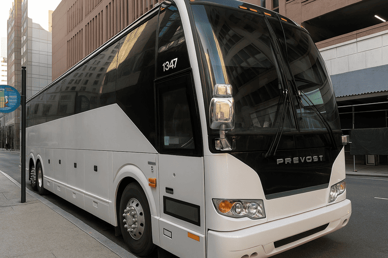 a Charter Bus Rental Kingsport coach bus